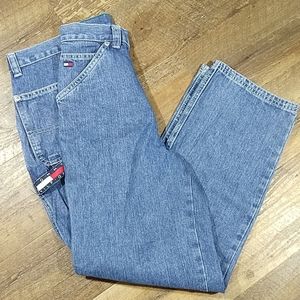 Vintage Tommy Hilfiger Jeans Sz 14 Hammer Strap